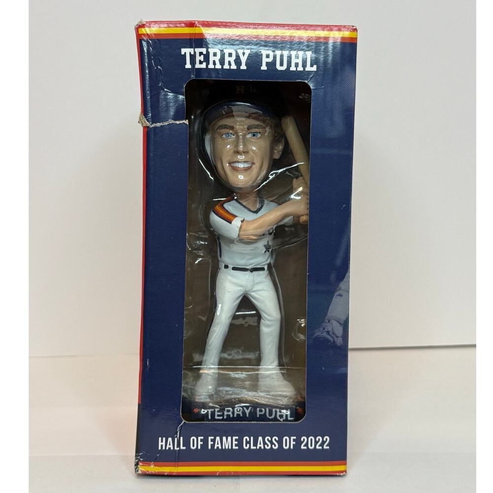 Terry Puhl Houston Astros Hall of Fame Bobblehead  NEW IN BOX